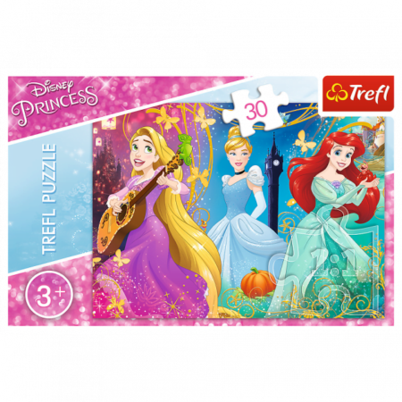 Пазли - (30 елм.) - *Будь принцесою* / Дісней принцеси/Trefl - Зображення 2