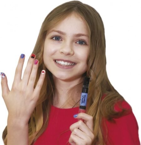 Лак для нігтів дитячий Creative Nails на водній основі в асортименті (зелений+білий) - Зображення 2