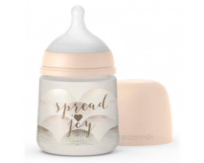 Пляшечка, 150 мл, фізіологічна соска повільний потік, *Чарівні історії*/ золоте сердце (8426420072342) - Зображення 1