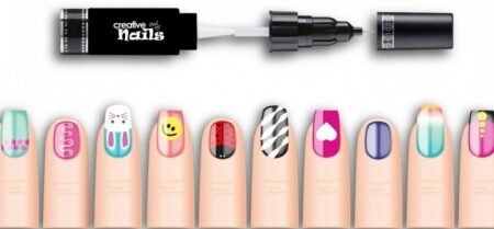 Лак для нігтів дитячий Creative Nails на водній основі в асортименті (зелений+темно-блакитний) - Зображення 2