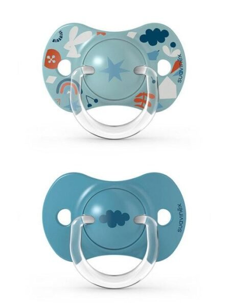 Пустушка фізіологічна (набір: 2 шт), 6-18 місяців, *Лісові історії*/блакитна (8426420074865)