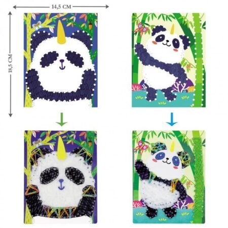 Набір для творчості, стрінг-арт *Панда*, 2 картини - Зображення 2