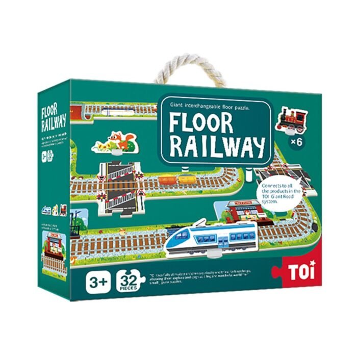 2041010 Підлоговий пазл-гігант *Залізниця*, 32 елемента - Зображення 2