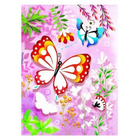 Набір для творчості з різними аксесуарами і пристосуваннями арт. DJ09503  DJECO Художній комплект малювання блискітками Блискучі метелики - Зображення 3