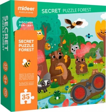 Пазл с очками Лес