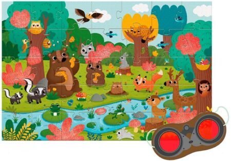 Пазл с очками Лес - Зображення 2