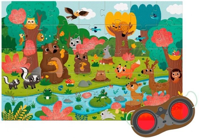 Пазл с очками Лес - Зображення 2