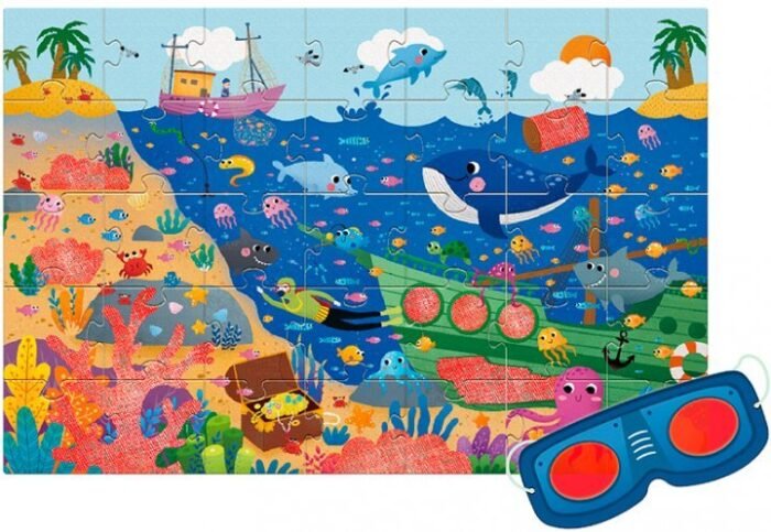 Пазл с очками Океан - Зображення 2