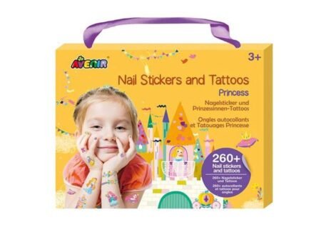 6004118 Набір наліпок на тіло та нігті *Принцеси*, 260 наліпок