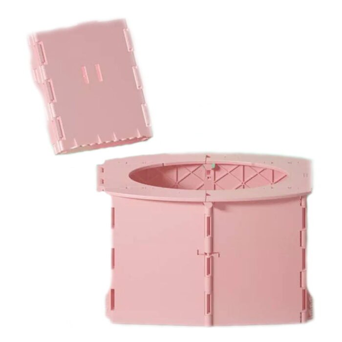 Детский дорожный складной горшок, розовый - Зображення 1