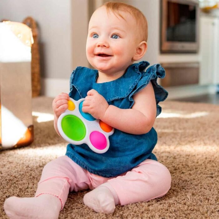 Прорізувач і тактильна іграшка Натисни кулю Fat Brain Toys dimpl  (F192ML) - Зображення 3