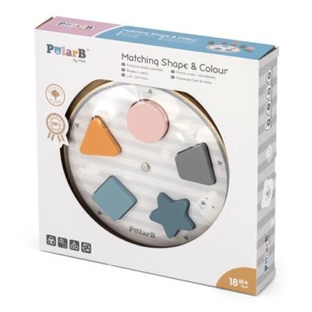 Дерев'яна гра-сортер Viga Toys PolarB Фігури (44050)