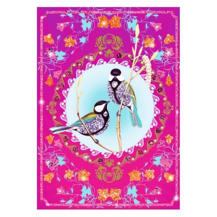 DJECO Художній комплект малювання блискітками *Птахи з блискітками*,DJ09501 - Зображення 2