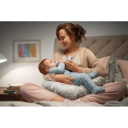 Пляшка пластикова *PERFECT 5*  240мл.соска силіконова  від 2 місяців середній потік (хлопчик) - Зображення 3