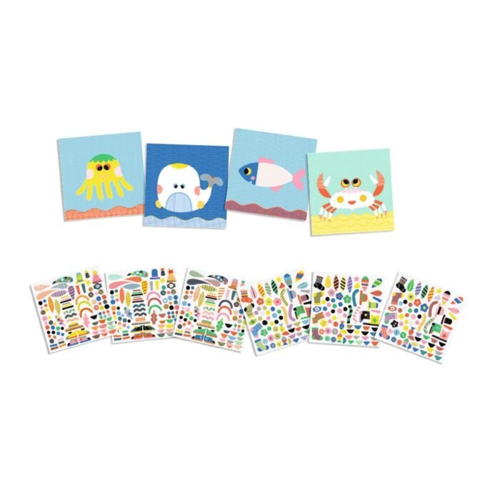 DJECO Художній комплект з наклейками *Марінс*, DJ08931 - Зображення 2