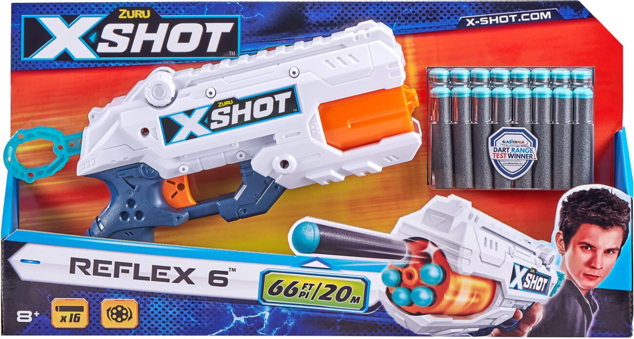 X-Shot Швидкострільний бластер EXCEL Reflex 6 (16 патронів), арт. 36433Z