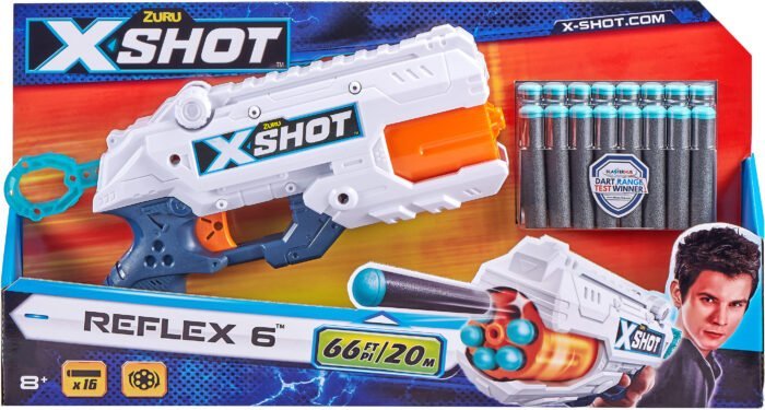 X-Shot Швидкострільний бластер EXCEL Reflex 6 (16 патронів), арт. 36433Z - Зображення 1