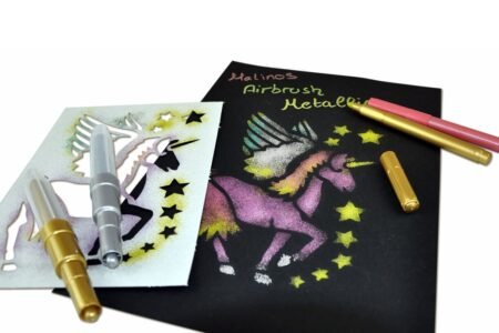 Фломастери та аерографи Malinos Metallic XXL (8+8 шт) - Зображення 3