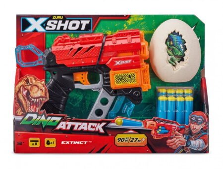 X-Shot Швидкострільний бластер DINO Extinct (1 яйце, 8 патронів) — Діно Екстінкт, 4870