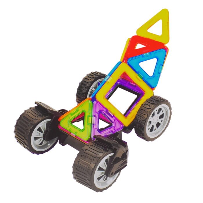 Конструктор магнитный  IBLOCK  PL-921-260 (24шт/2) 17дет., инструкция на укр яз, в кор. 30*22*7,8см - Зображення 2