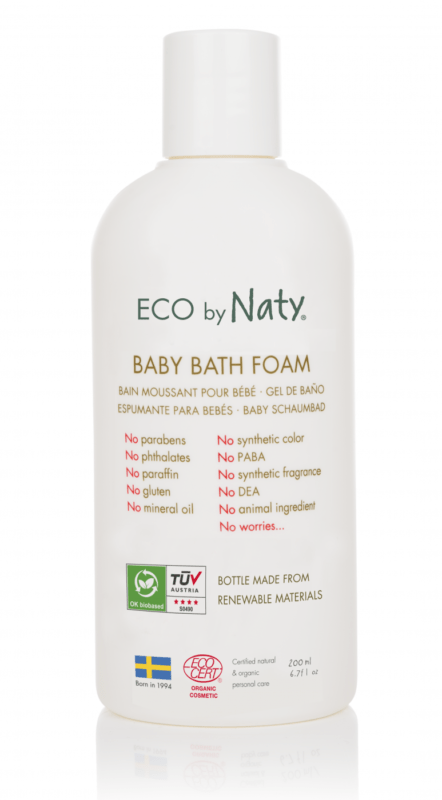 Дитяча піна для ванн торговельної марки “ECO BY NATY”. 200мл. art. 245586