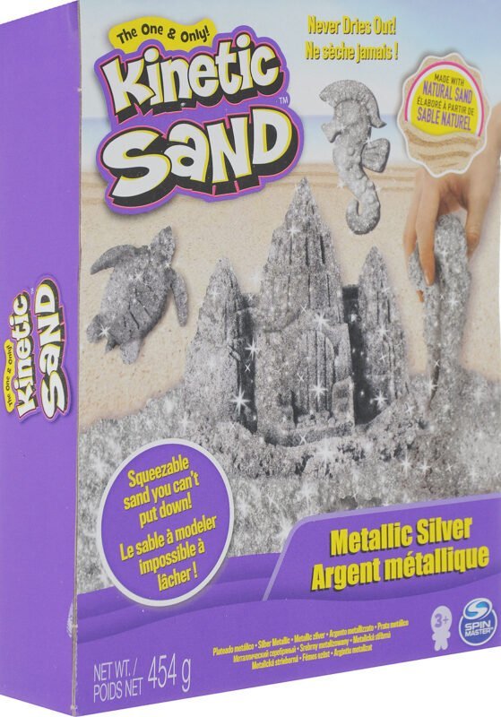 SPIN Кінетичний пісок Kinetic Sand Silver Metallic 71408, 6026411