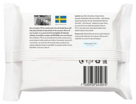 Дитячі вологі серветки торговельної марки “ECO BY NATY”. Змиваючі, 42 шт. в упаковці. - Зображення 2