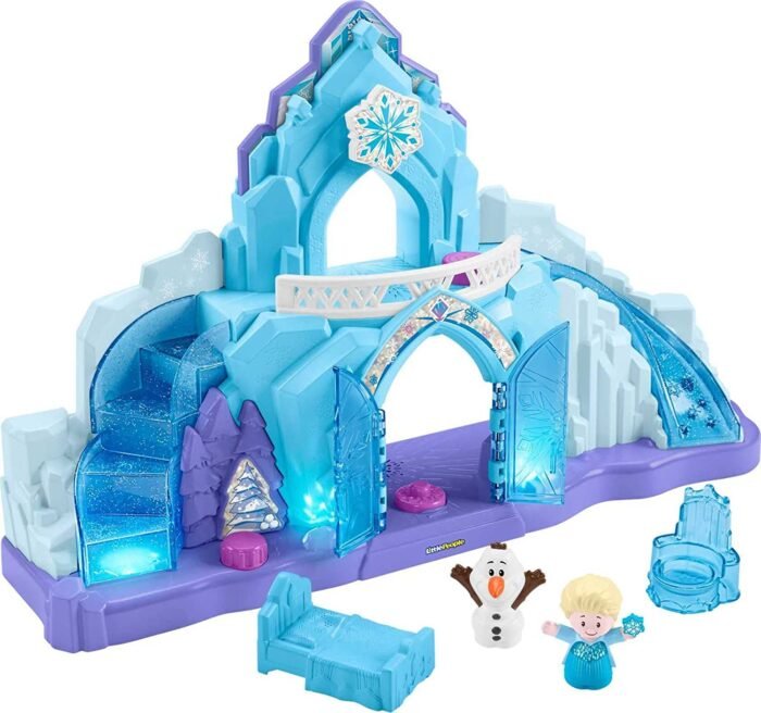  Fisher-Price Little People – Disney Frozen Elsa’s Enchanted Lights Palace Musical Playset with Anna and Elsa Fi - Зображення 2