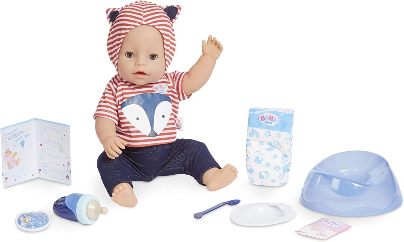Baby Born Interactive Boy – Blue Eyes with 9 Ways to Nurture