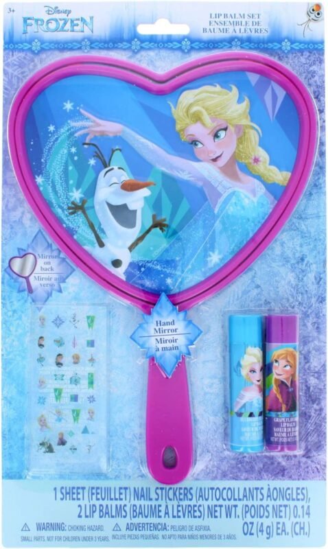 Frozen Mirror with 2 Lip Balms & Stickers on Card