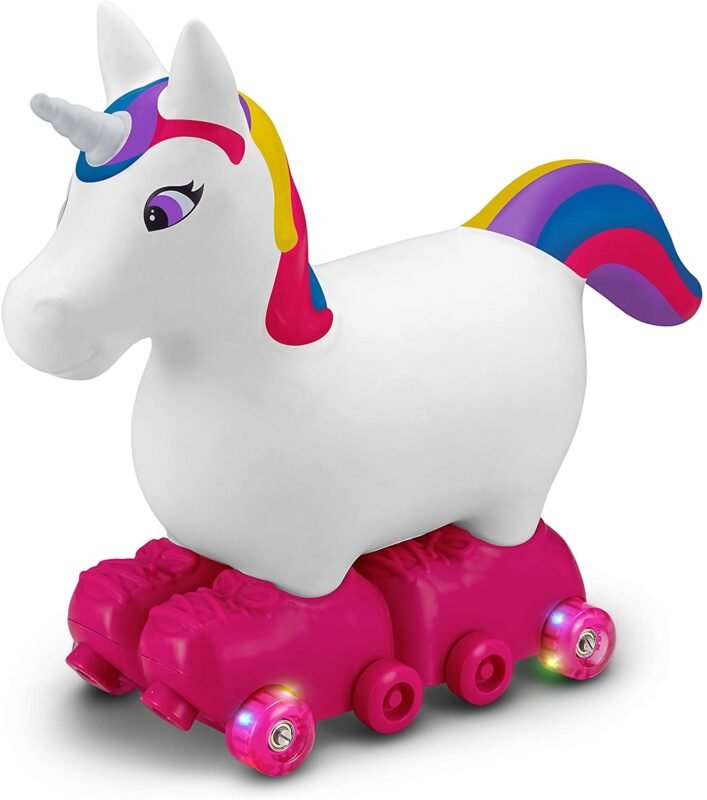 Kid Trax Silly Skaters Unicorn Toddler Foot to Floor Ride On Toy, Kids 1-3 