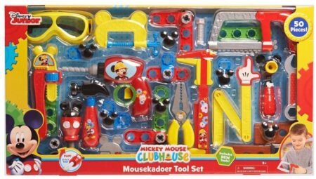 Mickey MouseKadoer Tool Set in open box- Just Play
