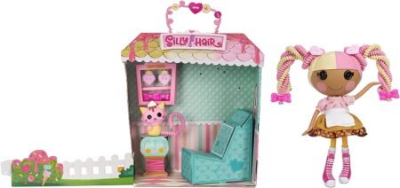 Lalaloopsy Silly Hair Doll - Scoops Waffle Cone with Pet Cat, 13* ice Cream Theme Hair Styling Doll with Multicolor Hair & 11 Accessories in Reusable Salon Package playset, for Ages 3-103 (576938EUC) - Зображення 3