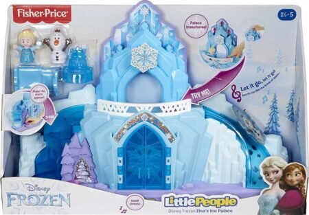  Fisher-Price Little People – Disney Frozen Elsa’s Enchanted Lights Palace Musical Playset with Anna and Elsa Fi