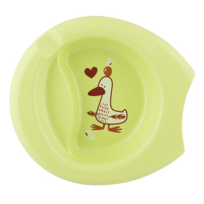 *EASY FEEDING PLATE*  від 6 місяців (тарілка зелена) - Зображення 1