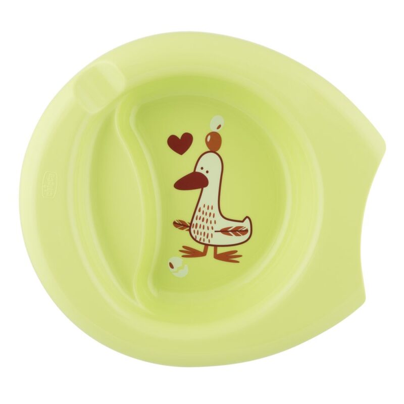 *EASY FEEDING PLATE*  від 6 місяців (тарілка зелена)