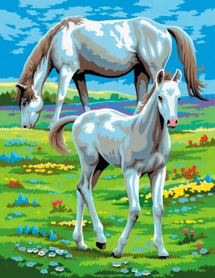 Набір для творчості Sequin Art PAINTING BY NUMBERS JUNIOR-PAIRS Коні SA0215 - Зображення 2