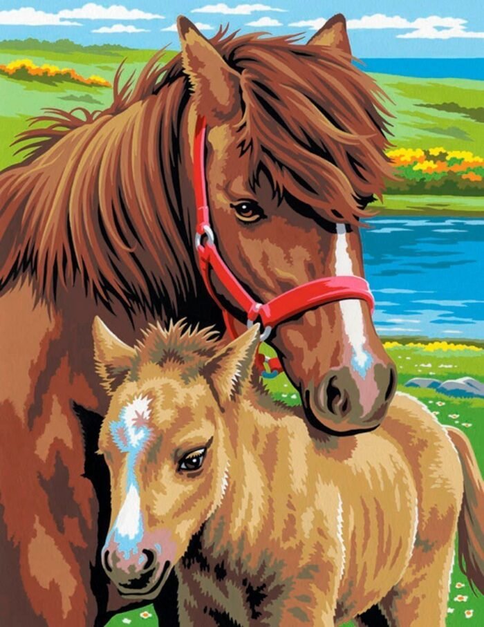 Набір для творчості Sequin Art PAINTING BY NUMBERS JUNIOR-PAIRS Коні SA0215 - Зображення 3