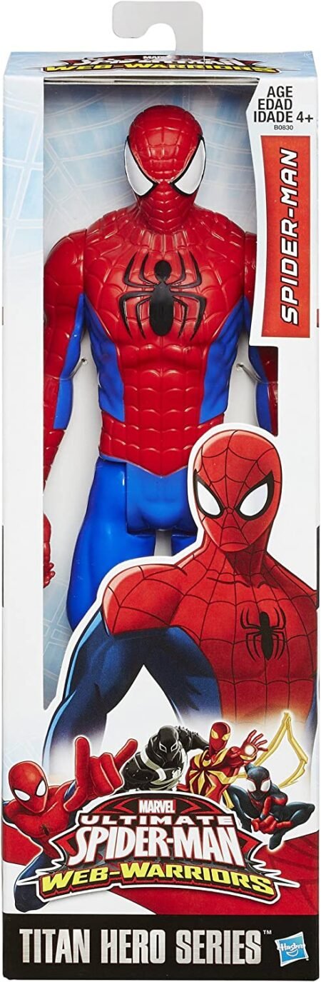 Marvel Ultimate Spider-man Titan Hero Series Spider-man Figure, 12-Inch