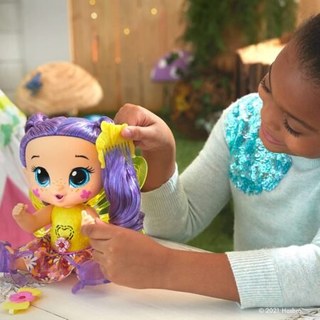 Baby Alive Glo Pixies Doll, Siena Sparkle, Interactive 10.5-inch Pixie Doll Toy for Kids 3 and Up, 20 Sounds, Glows with Pretend Feeding - Зображення 3