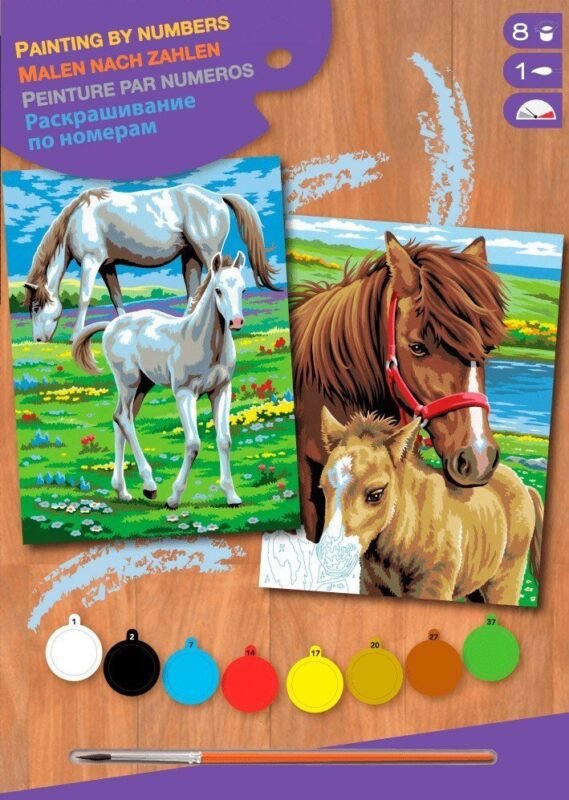 Набір для творчості Sequin Art PAINTING BY NUMBERS JUNIOR-PAIRS Коні SA0215