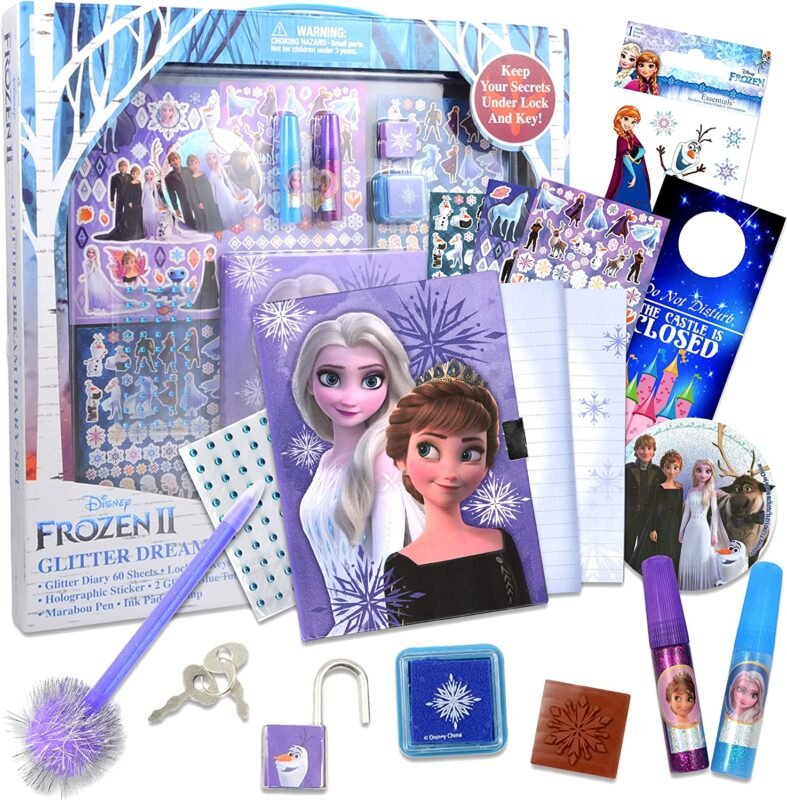 Frozen Glitter Diary Set in Box