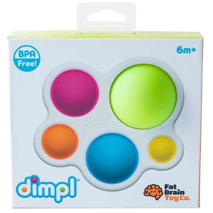 Прорізувач і тактильна іграшка Натисни кулю Fat Brain Toys dimpl  (F192ML) - Зображення 1