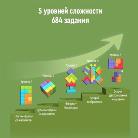 Логическая игра Тетрис 5 в 1 - Зображення 3