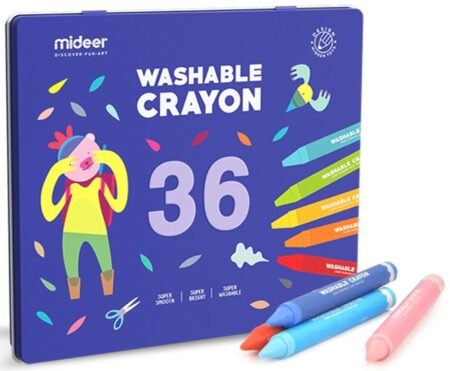 Восковые Крайоны в железной коробке 36шт