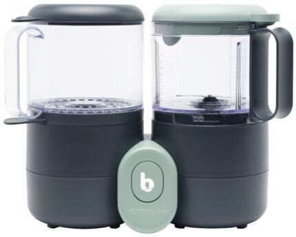 Блендер-пароварка Babymoov NUTRIBABY ONE + 3 судочки + 2 ложки