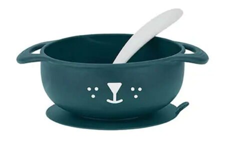 Набір тарілка на присосці і ложка TAST'ISY, синій (15 - 24 міс.)