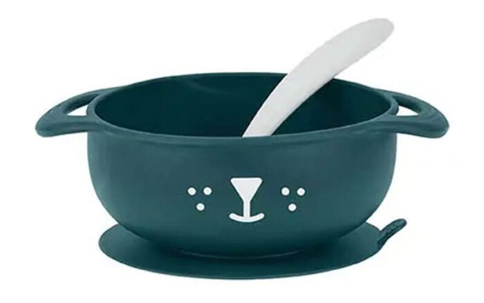 Набір тарілка на присосці і ложка TAST'ISY, синій (15 - 24 міс.) - Зображення 1