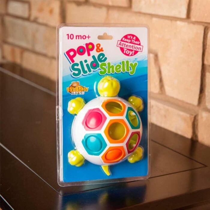 Сортер-черепашка Шеллі Fat Brain Toys Pop N Slide Shelly  (F123ML) - Зображення 1