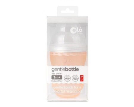 Дитяча антиколікова пляшечка GentleBottle - Coral/Помаранчевий, 240мл